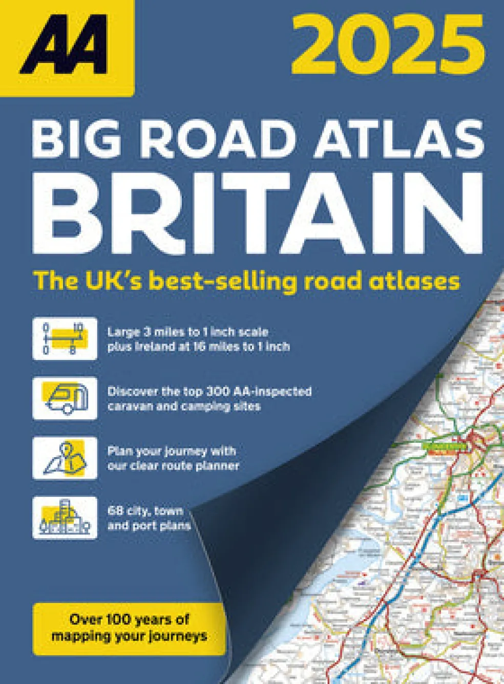 AA Big Road Atlas Britain 2025