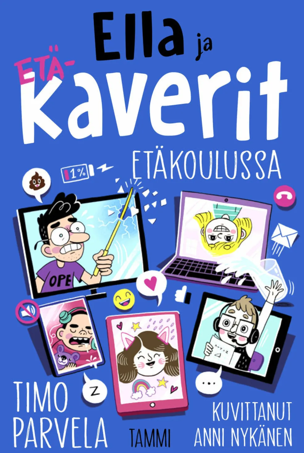Ella ja kaverit etäkoulussa