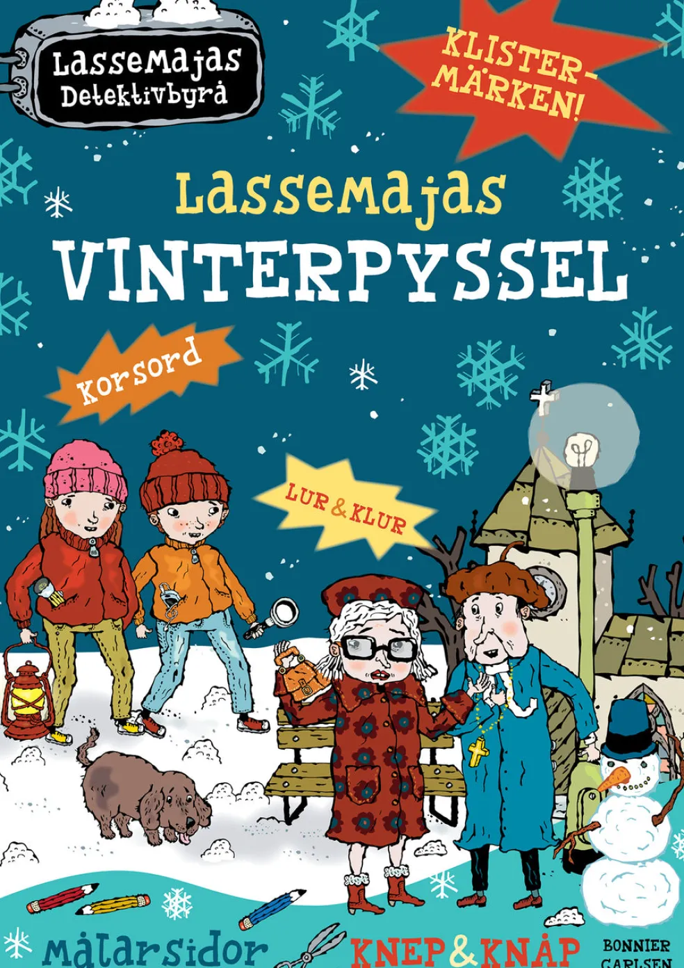 LasseMajas vinterpyssel med klistermärken