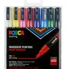 Maalikynä 8 kpl Posca 3M perusvärit
