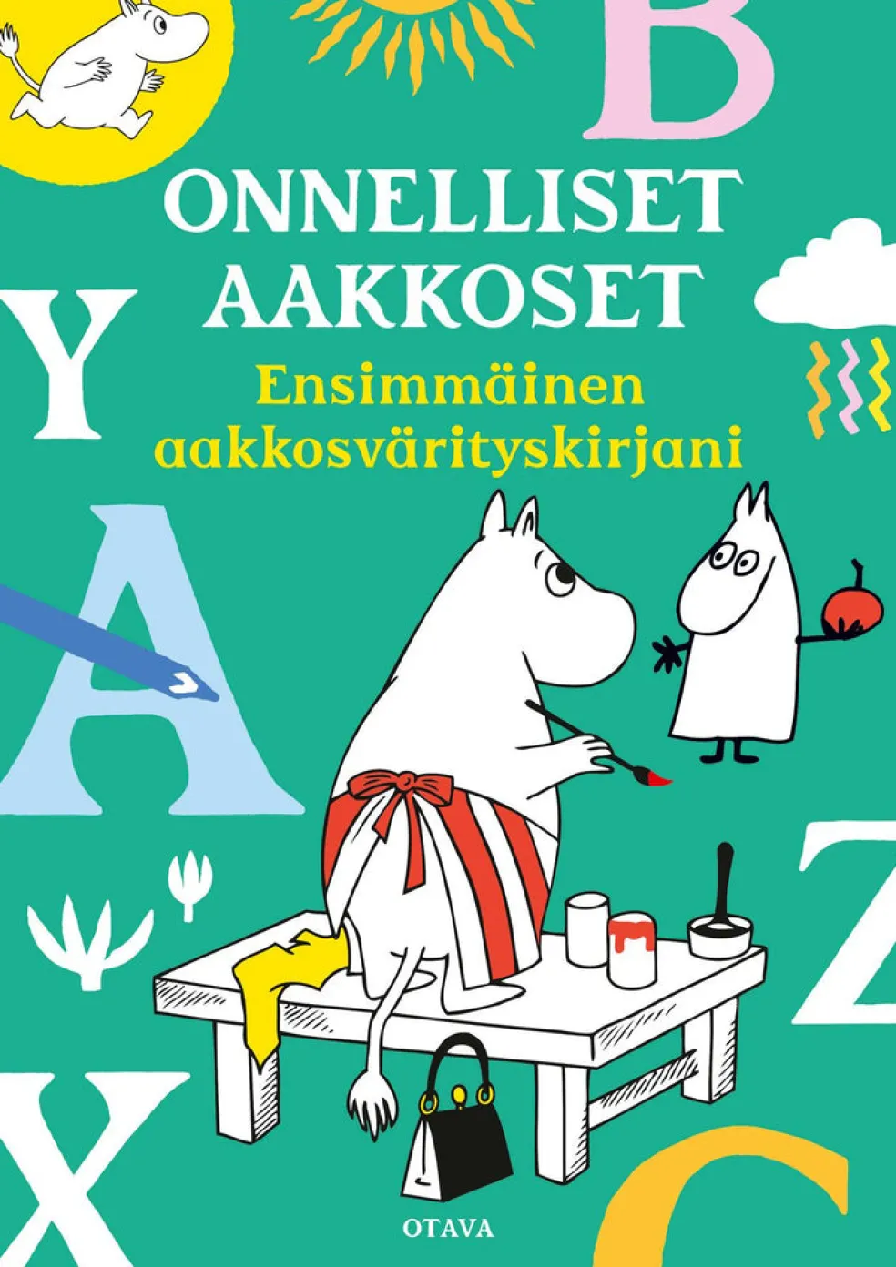 Muumit Onnelliset aakkoset Ensimmäinen aakkosvärityskirjani
