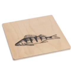 Pannunalunen Miiko Ahven koivuvaneri, melamiinipinta 17x17x0,6 cm