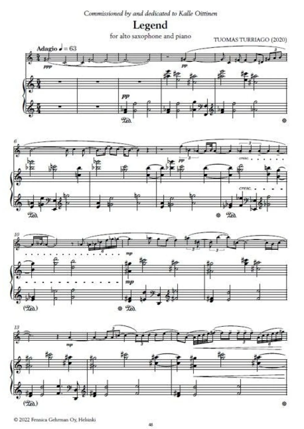 Piilo - Nykymusiikkia ja improvisaatioharjoituksia alttosaksofonille