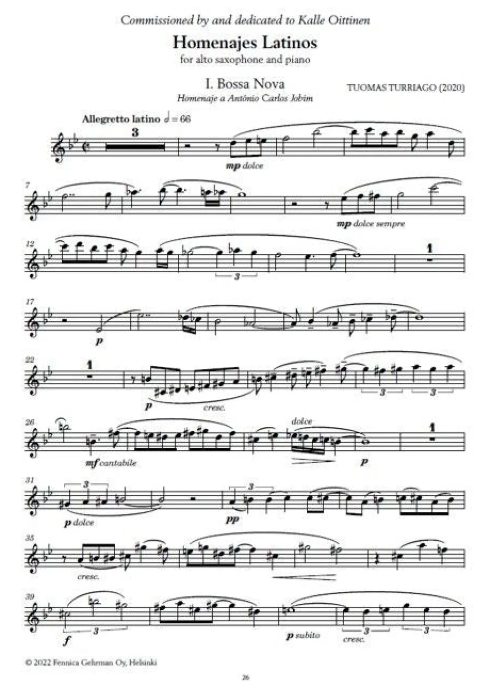 Piilo - Nykymusiikkia ja improvisaatioharjoituksia alttosaksofonille