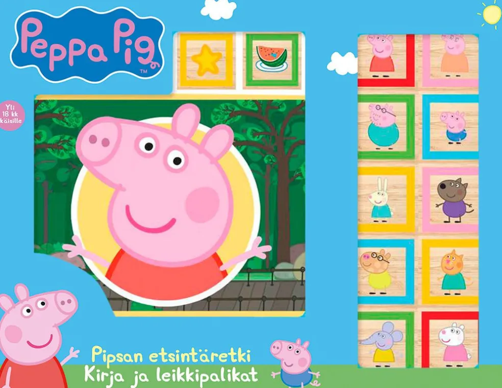 Pipsan etsintäretki - kirja ja leikkipalikat