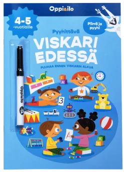 Pyyhittävä Viskari edessä -puuhakirja 4-5 v