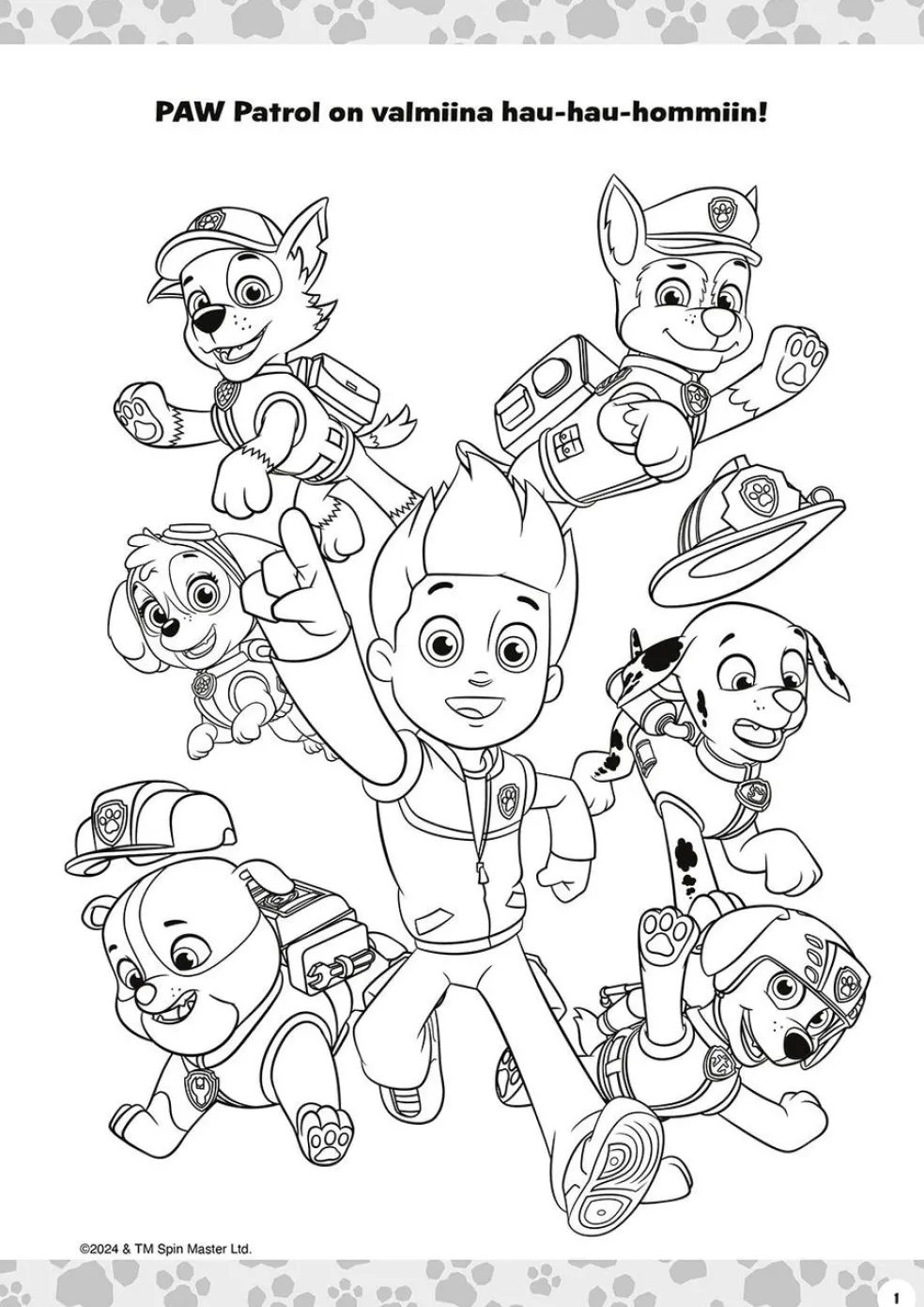 Ryhmä Hau - Paw Patrol Aina valmiina! Värityskirja