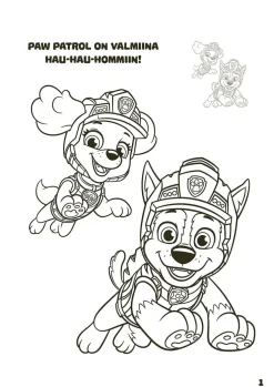 Ryhmä Hau - Paw Patrol Dino Rescue värityskirja tarroilla