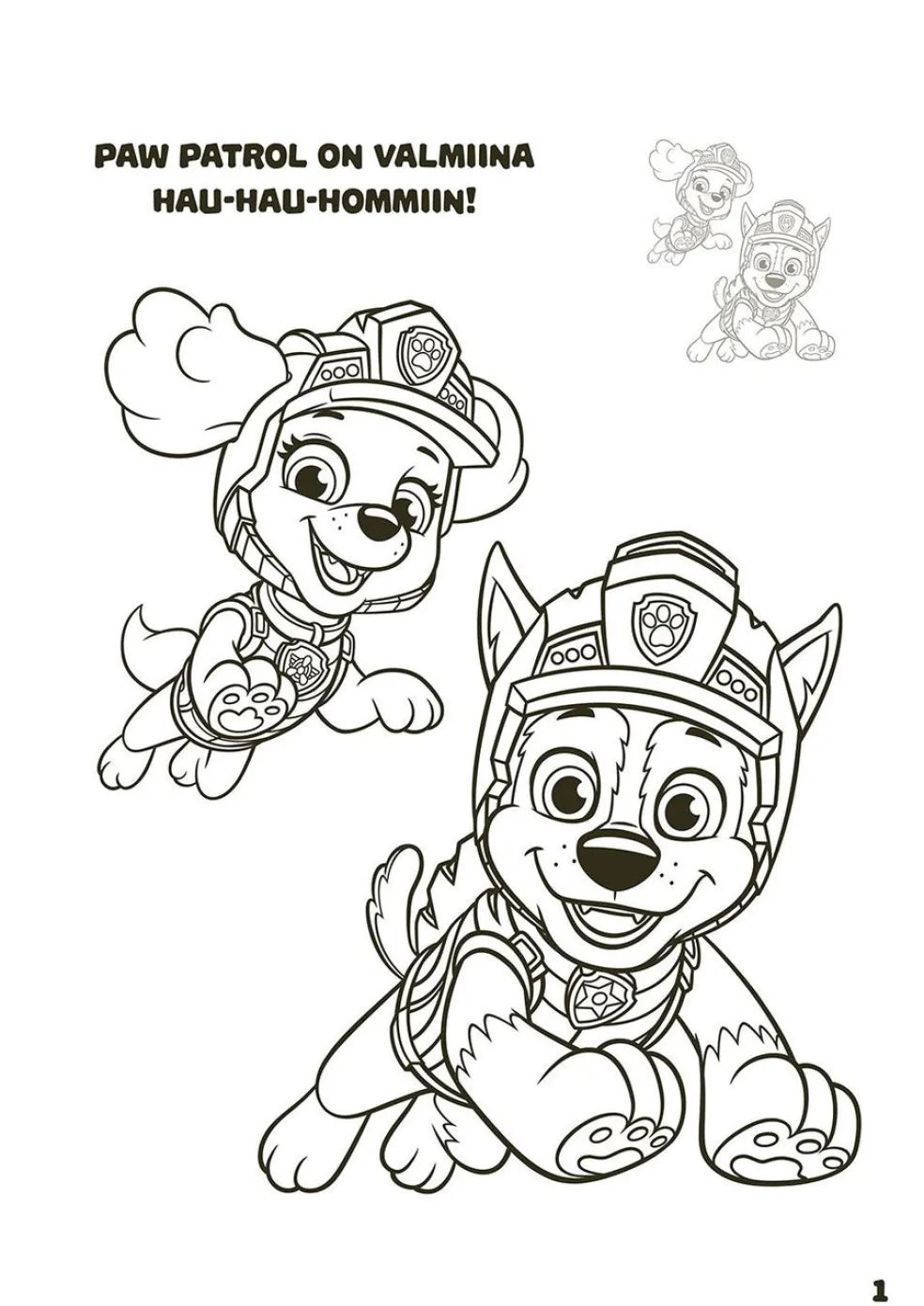 Ryhmä Hau - Paw Patrol Dino Rescue värityskirja tarroilla