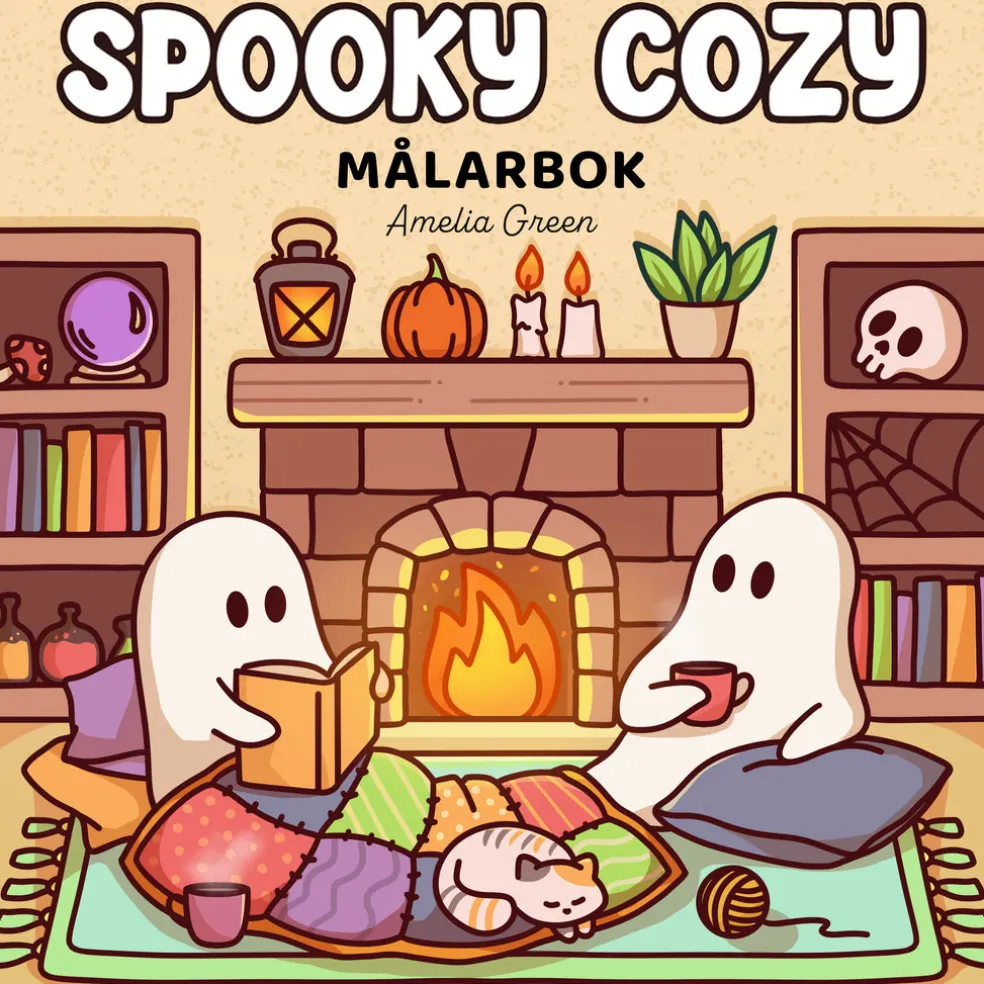 Spooky Cozy målarbok