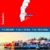 Sweden - Michelin National Map 753