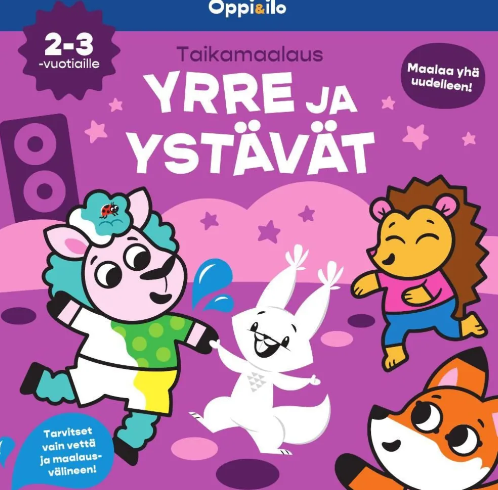 Taikamaalaus YRRE JA YSTÄVÄT -puuhakirja 2-3 v