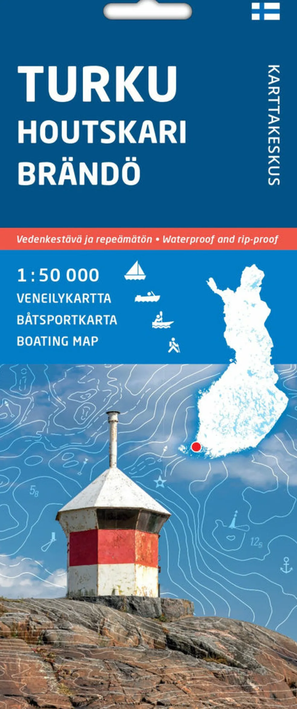 Turku Houtskari Brändö, veneilykartta 1:50 000