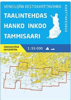 Veneilijän kestokarttavihko Taalintehdas-Hanko-Tammisaari-Inkoo 1:55 000