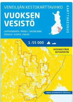 Veneilijän Kestokarttavihko Vuoksen Vesistö 1:55 000