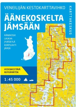 Veneilijän Kestokarttavihko Äänekoskelta Jämsään 1: 45 000