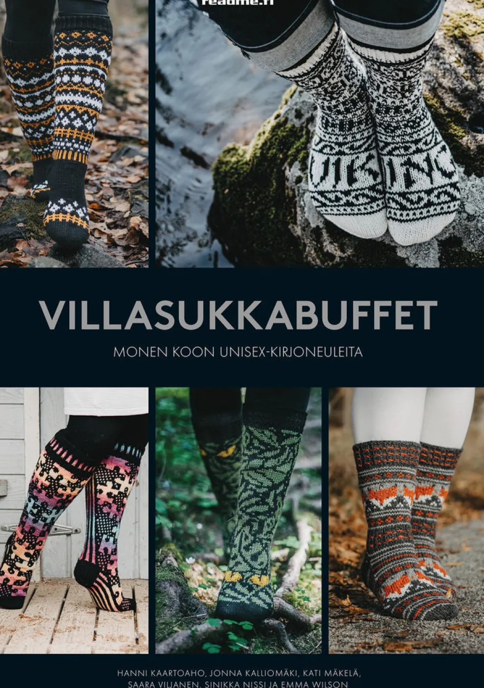 Villasukkabuffet - Monen koon unisex-kirjoneuleita