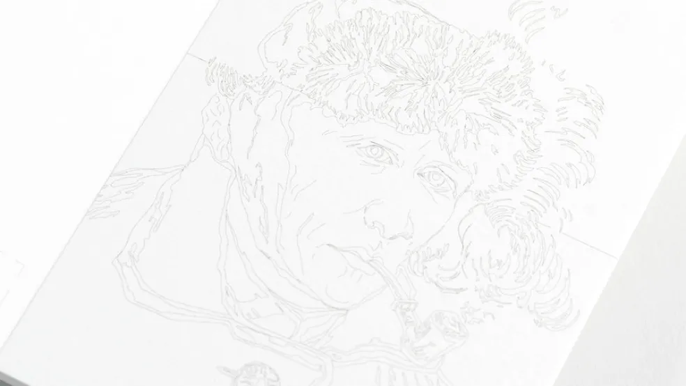 Väritettävä postikorttisetti Pepinpress Van Gogh